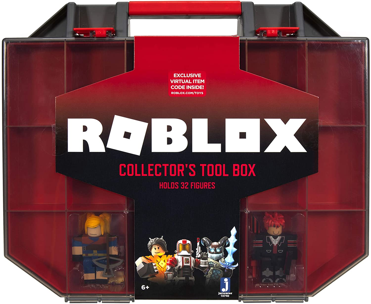 Roblox Action Collection – Collector’s Tool Box and Carry Case that Holds 32 Figures [Includes Exclusive Virtual Item] – Amazon Exclusive