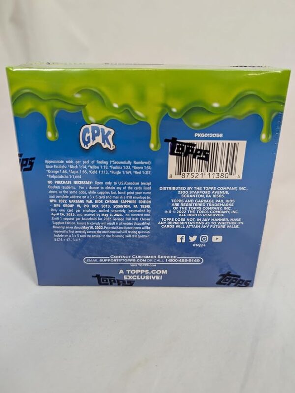 2022 Topps Garbage Pail Kids Sapphire Edition OS5 Hobby Box Trading Cards- 8 Packs, 4 Cards Per Pack - Image 3