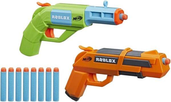 Nerf Roblox Jailbreak: Armory, Includes 2 Hammer-Action Blasters, 10 Elite Darts, Code to Unlock in-Game Virtual Item - Image 3