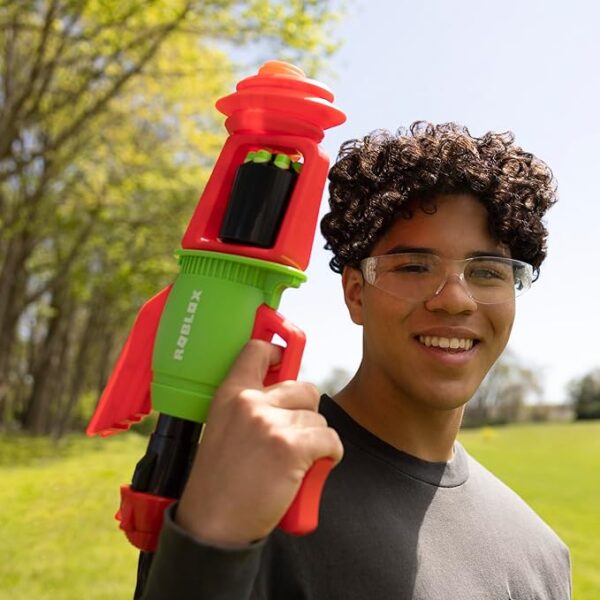 Nerf Roblox Build A Boat for Treasure: Spacelock Ray Blaster, Includes Code to Redeem Exclusive Virtual Item, 8 Elite Darts - Image 11