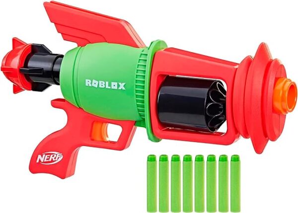 Nerf Roblox Build A Boat for Treasure: Spacelock Ray Blaster, Includes Code to Redeem Exclusive Virtual Item, 8 Elite Darts - Image 2