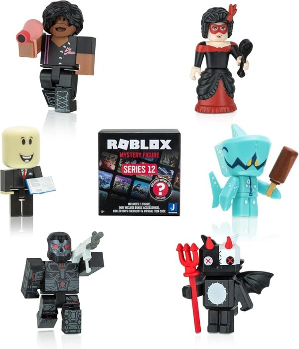Roblox Action Figure Mystery Blind Box, 2-Pack - Series 12 - Mix & Match Collectible Minifigures & Accessories w/Exclusive Virtual Item Code - Gift for Kids - 8+ - Image 3