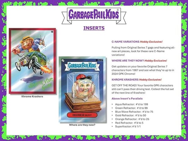 Topps 2024 Garbage Pail Kids Chrome Series 7 Hobby Trading Card Box - Image 4