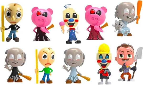Roblox Party Favor Set - Bundle with 3 Frenemies Awfully Adorable Blind Bag Figures | Piggy, Baldi, Granny, Hello Neighbor, More Mini Toys for Kids - Image 3