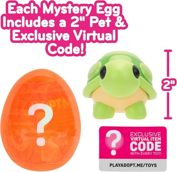 Adopt Me! Mystery Pets Blind Box Egg Assorted Single - Series 4 - Exclusive Virtual Item Game Code - Collectible Mini Animal Toy Figure, Styles May Vary - Gift for Kids, Girls & Boys - 6+ - Image 4