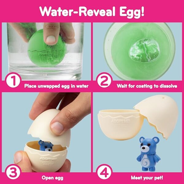 Adopt Me! Mystery Pets Blind Box Egg Assorted Single - Series 4 - Exclusive Virtual Item Game Code - Collectible Mini Animal Toy Figure, Styles May Vary - Gift for Kids, Girls & Boys - 6+ - Image 6
