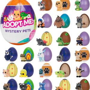 Adopt Me! Mystery Pets Blind Box Egg Assorted Single - Series 4 - Exclusive Virtual Item Game Code - Collectible Mini Animal Toy Figure, Styles May Vary - Gift for Kids, Girls & Boys - 6+