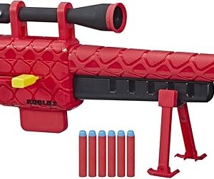 NERF Roblox Zombie Attack: Viper Strike Sniper-Inspired Blaster with Scope, Code for Exclusive Virtual Item