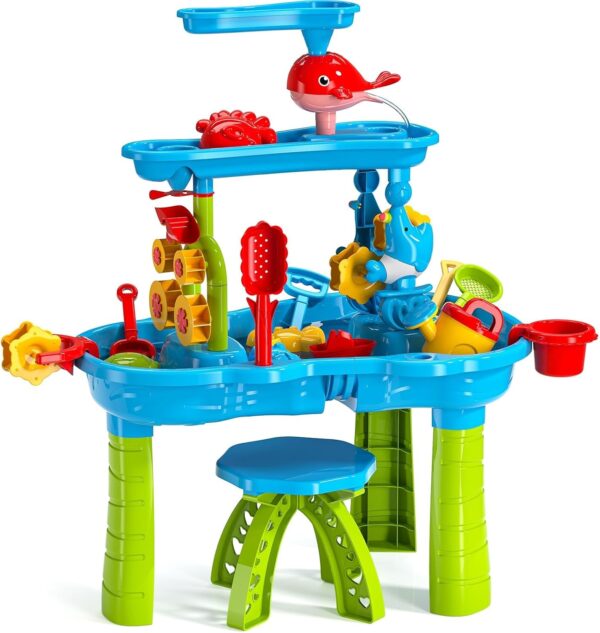 2025 Upgraded 3-Tier Water Table with Chair