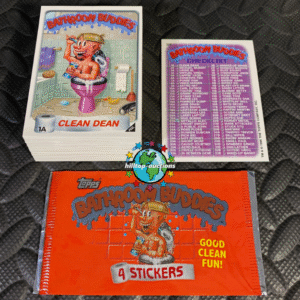 RARE BATHROOM BUDDIES 66-CARD COMPLETE SET +WRAPPER 1996 TOPPS garbage pail kids
