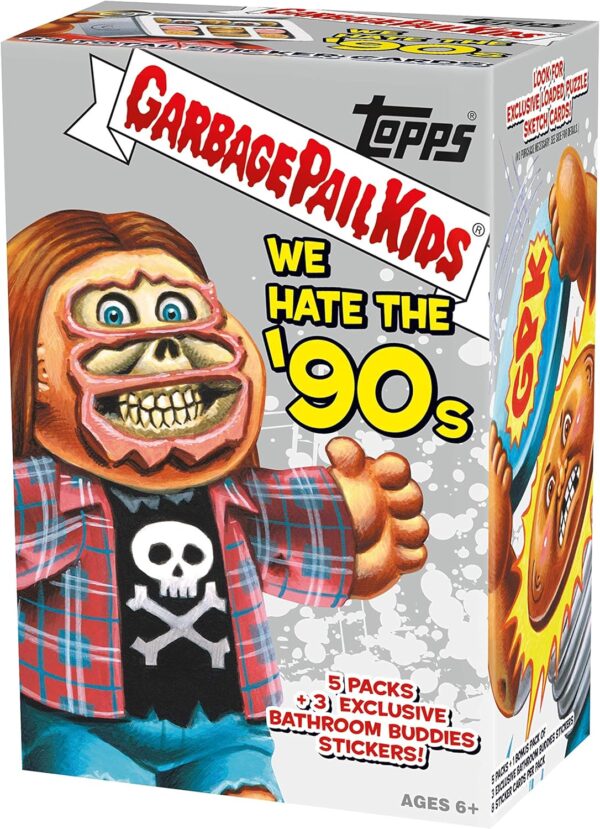 Garbage Pail Kids We Hate The '90s Trading Sticker Cards Retail Blaster Box