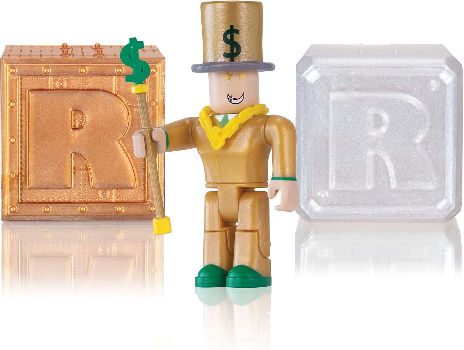 Roblox Action Collection – Mr. Bling Bling + Two Mystery Figure Bundle